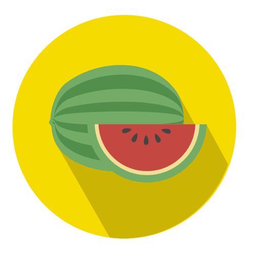 Watermelon Flat Circle Icon