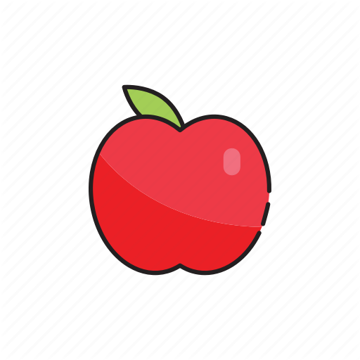 Apple, Food, Fruit, Red, Vegetables Icon