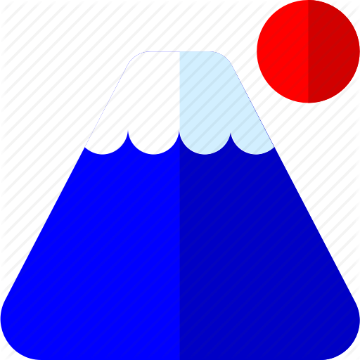 Fuji, Moutain, Sun, Sunny Icon