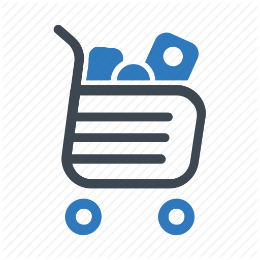 Full, Groceries, Shopping Cart Icon