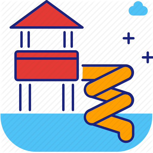 Fun, Kids, Park, Playground, Water, Water Park, Waterpark Icon
