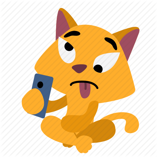 Cat, Funny, Making Faces, Making Selfie, Sitting, Smart Phone