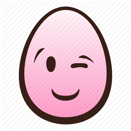 Easter, Egg, Emoji, Face, Funny, Winking Icon