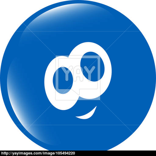 Smiley Face Icon Button, Funny Face For Web Image