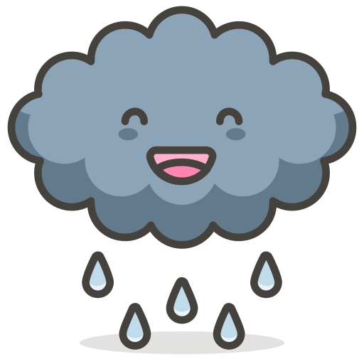 Cloud, Rain, Funny Icon Free Of Another Emoji Icon Set