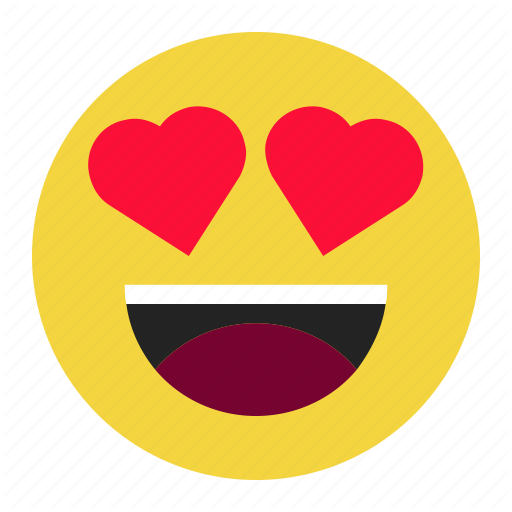 Emoji, Emoticon, Expression, Funny, Happy, Love, Smile Icon