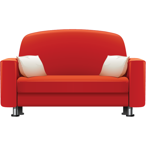 Red Sofa Furniture Icon Png