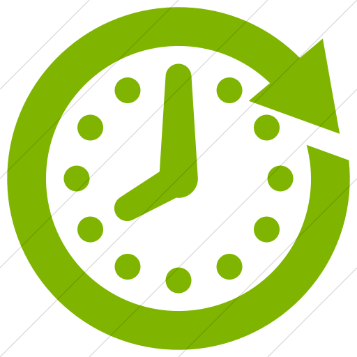 Simple Green Raphael Clock Future Icon