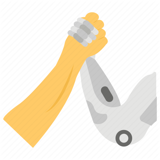 Artificial Intelligence, Futuristic People, Man And Robot, Man Vs