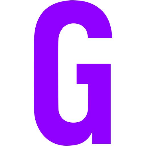 Violet Letter G Icon
