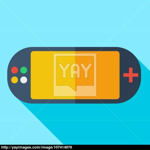 Modern Flat Design Concept Icon Video Game Consoles Vector Illu