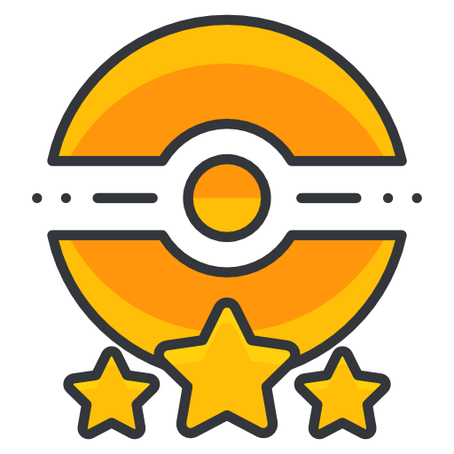 Poke, Trainer, Three, Star, Pokemon Go, Game Icon Free