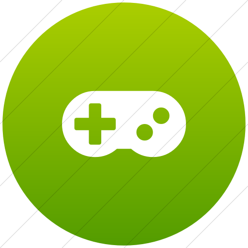 Flat Circle White On Green Gradient Bootstrap Font