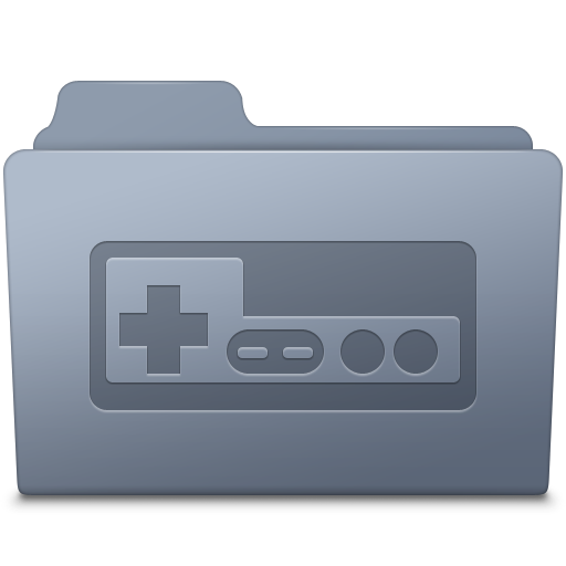 Game Folder Graphite Icon Smooth Leopard Iconset Mcdo Design