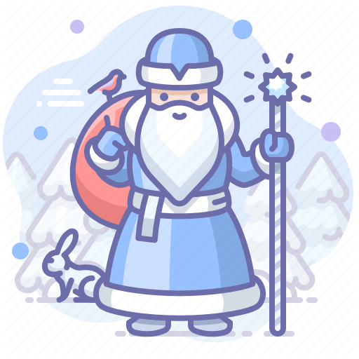 Dedmoroz, Frost, Grandfather, Santa Icon