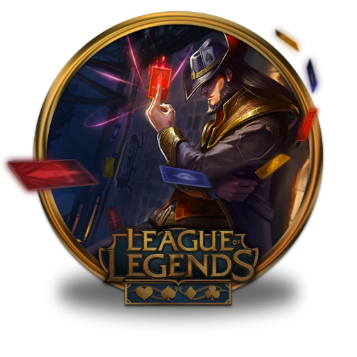 Twisted Fate Icon League Of Legends Gold Border Iconset