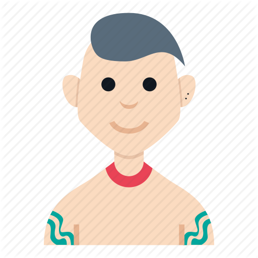 Avatar, Character, Gangster, Man, People, Smile, Tattoo Icon