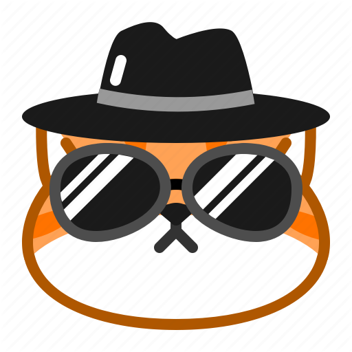 Cat, Cute, Emoticon, Fedora, Gangster, Mafia Icon