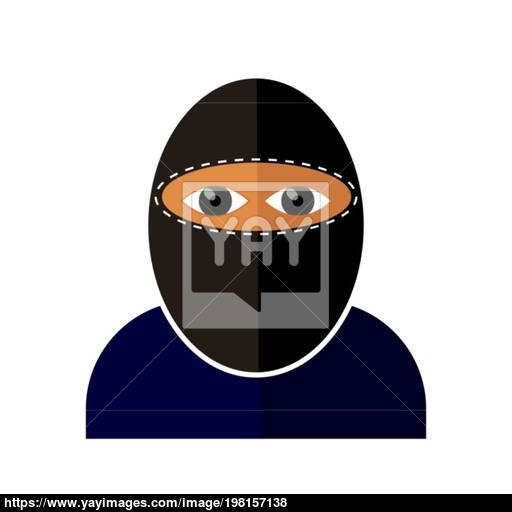 Gangster Icon Isolated Vector