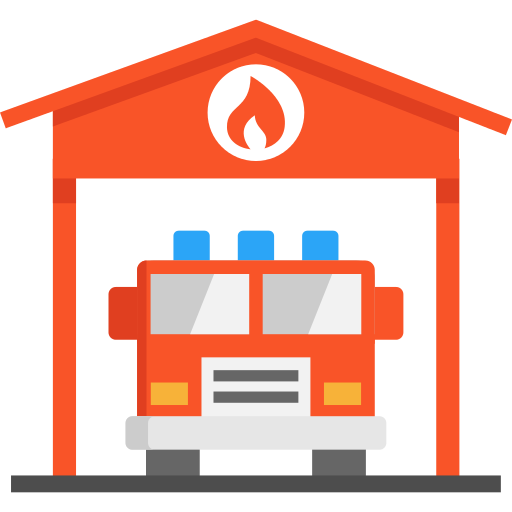 Garage Fire Truck Png Icon