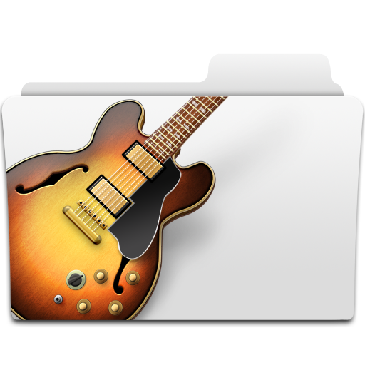 Garageband, Music, Folder, Guitar, Bass Icon