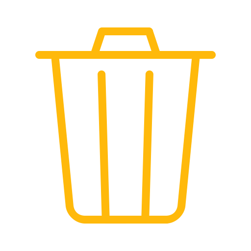 Delete, Remove, Trash, Bin, Recycle, Garbage, Can Icon