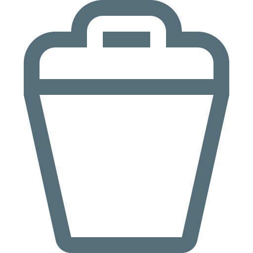 Trash, Waste, Dustbin, Trashcan, Rubbish, Bin, Garbage Icon