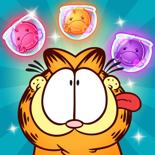 Kitty Pawp Free Bubble Shooter Featuring Garfield