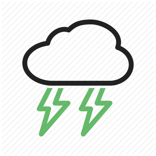 Lightning, Rain, Sky, Storm, Stormy, Thunderstorm, Weather Icon