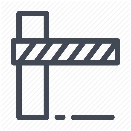 Closed, Gate, Toll Icon