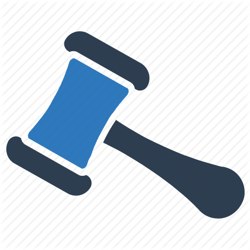 Auction, Gavel, Hammer, Law Icon