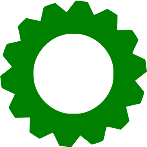 Green Gear Icon