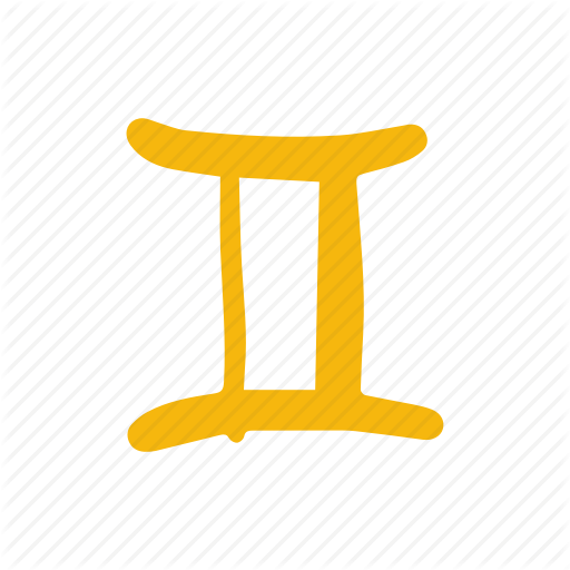 Astrology, Gemelli, Gemini, Hand Drawn, Zodiac Icon