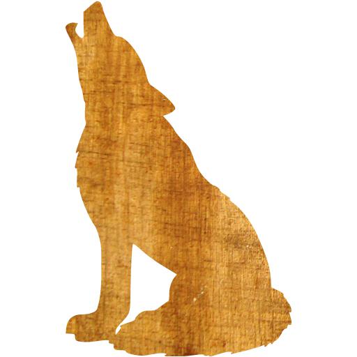Light Wood Wolf Icon