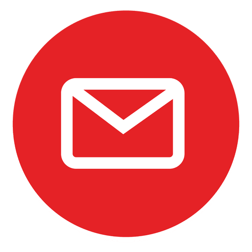 Outlined Email Round Icon