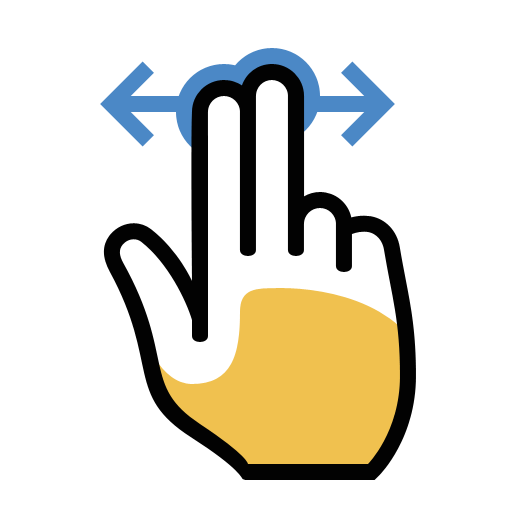 Gesture, Two, Finger, Swipe Icon Free Of Responsive And Mobile