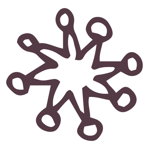 Snowflake Hand Drawn Icon