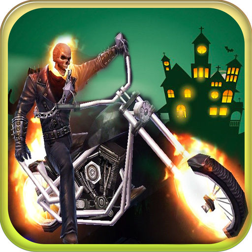 Ghost Rider Stunt Racing Moto X Halloween Race