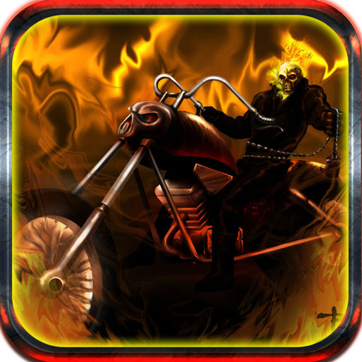 Halloween Stunt Scary Ghost Rider In Dark Night