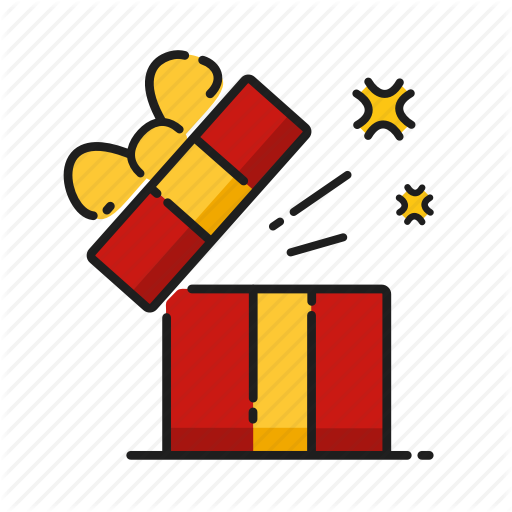 Gift, Gift Box, Opening, Surprise Icon
