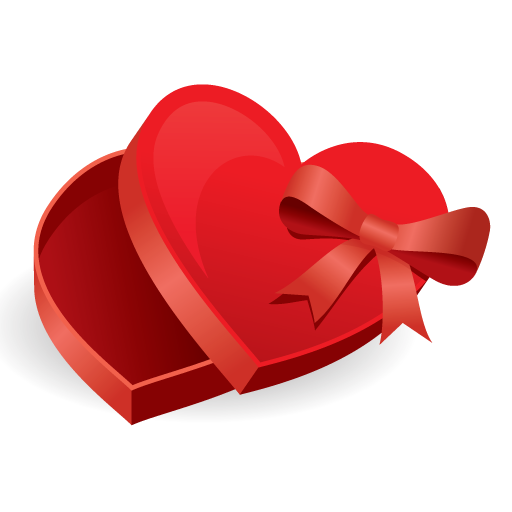 Red Heart Shaped Gift Box Icon Free Icons Download