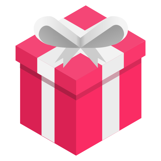 Box, Gift, Pink, Ribbon Icon