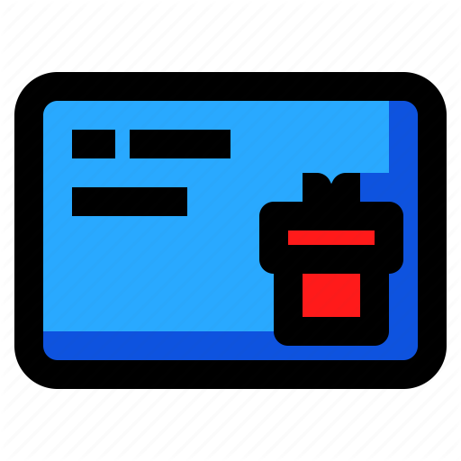 Black Friday, Card, Coupon, Gift, Gift Card, Voucher Icon