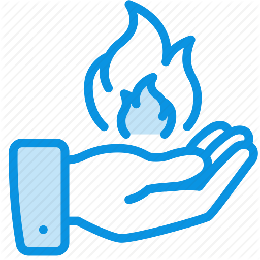 Fire, Hand, Magic Icon