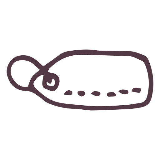Gift Tag Hand Drawn Icon
