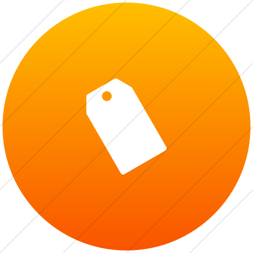 Flat Circle White On Orange Gradient Foundation Price