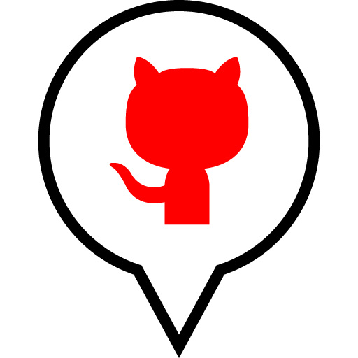 Github Free Red Black Filled Social Media Pn Designed