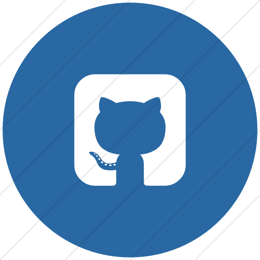 Flat Circle White On Blue Bootstrap Font Awesome Brands