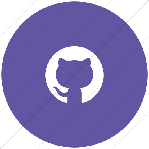 Flat Circle White On Purple Foundation Social Github Icon