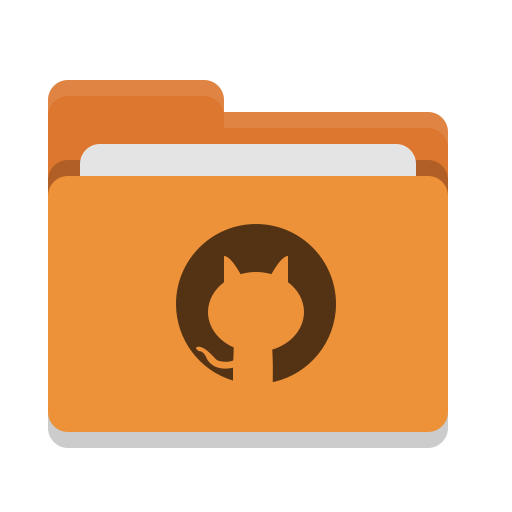 Folder, Orange, Github Icon Free Of Papirus Places